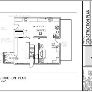 Construction Plan, Drawn in AutoCAD