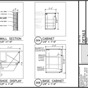 Details, Drawn in AutoCAD