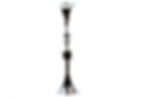 silver metal flower vase