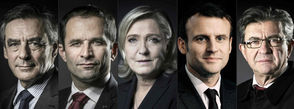 Estos son los cinco candidatos a la presidencia de Francia