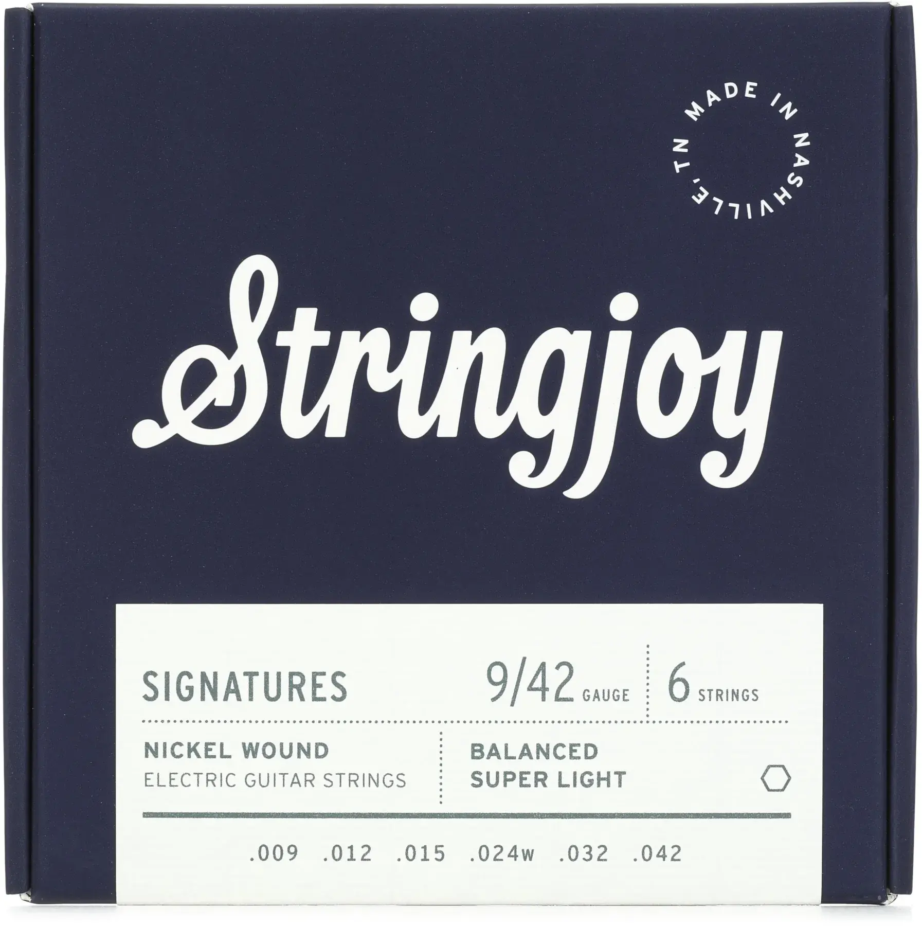 Stringjoy Signatures Cordas Premium para Guitarra - Super leve (Nickel 0.9 - 0.4