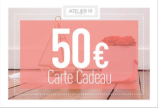 Carte Cadeau Atelier19