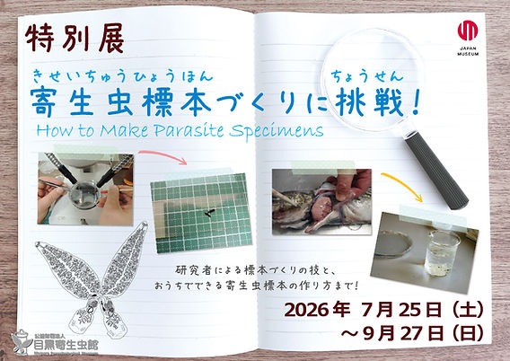 寄生型怪奇蟲　セットB　永野蟲　卵蓄光体　怪奇標本　まとめ5本　芸術作品　標本 特別展「寄生虫標本づくりに挑戦！」を開催します【予告】