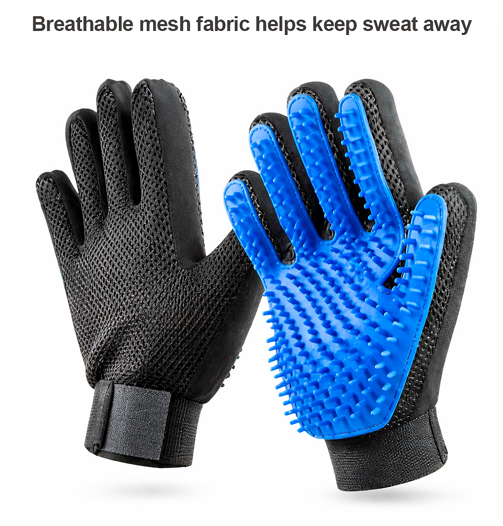 Thumbnail: Pet Grooming Gloves – Hair Remover & Deshedding Brush