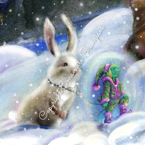 ES014 ELF AND BUNNY