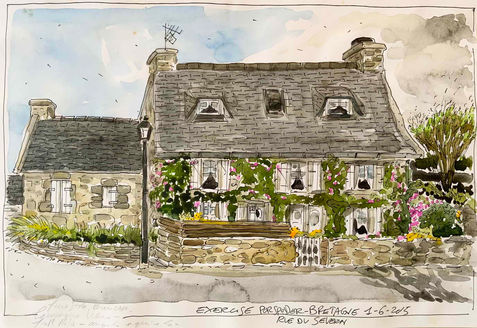 AQUARELLE DE MAISON