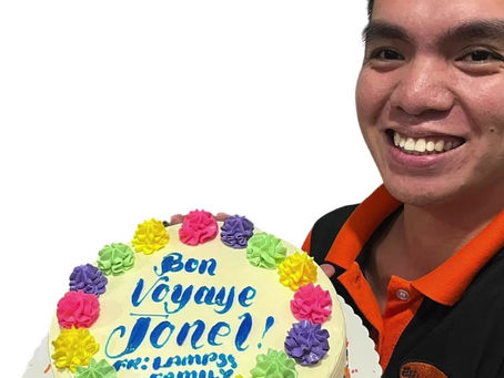 Thank you Jonel for being part of LAMPSS Family! God bless on your new venture abroad!