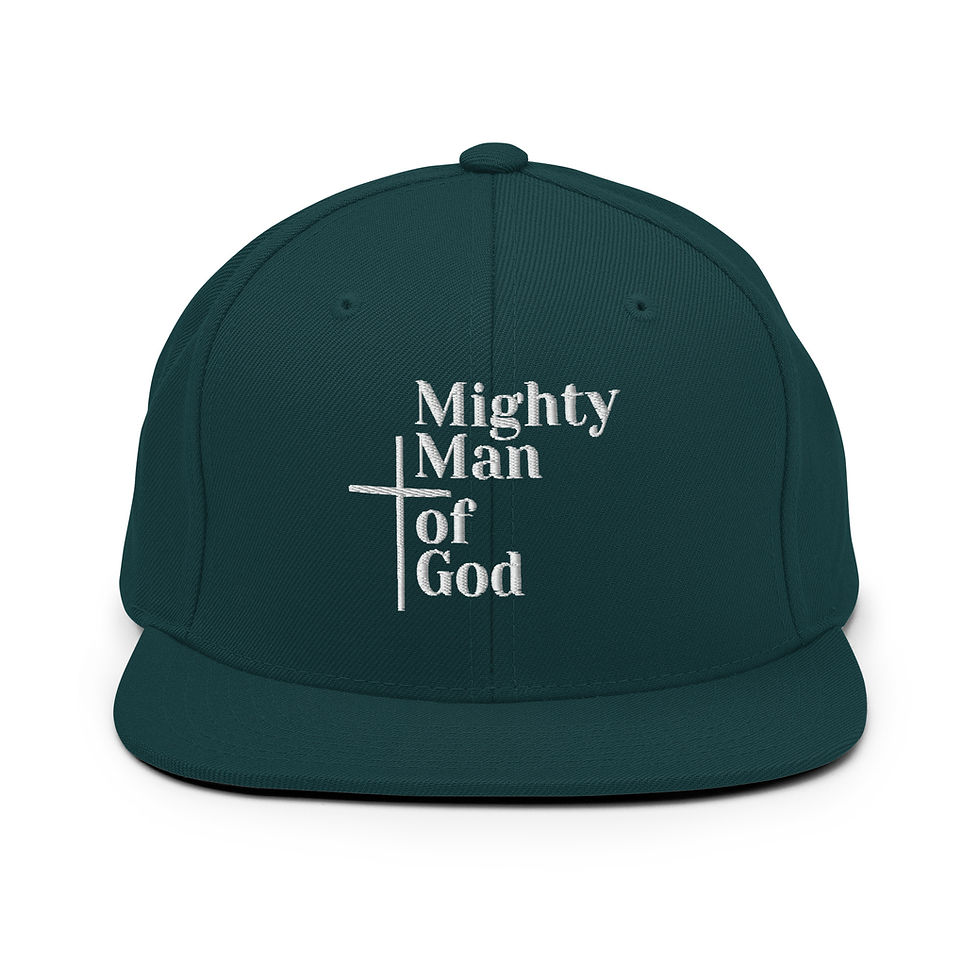 Thumbnail: Mighty Man of God Snapback Hat