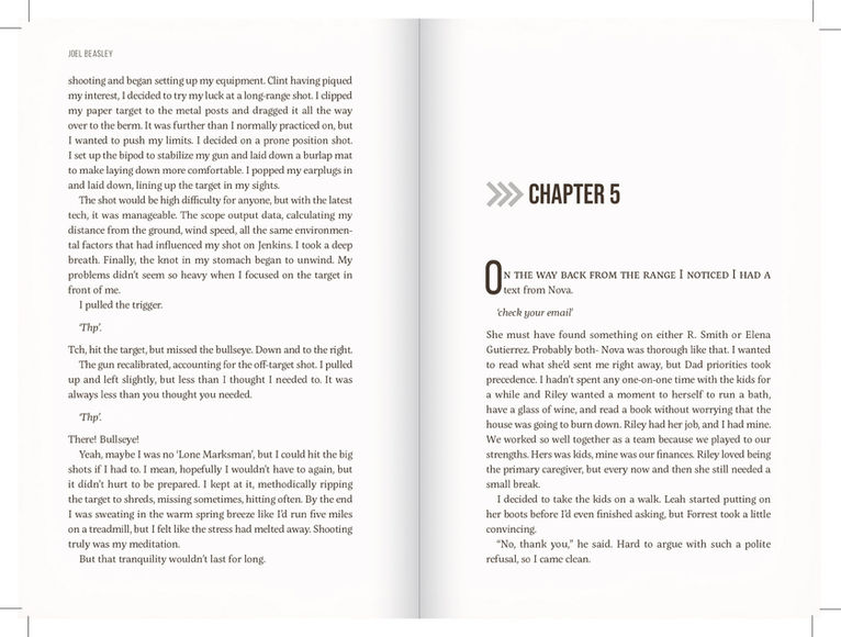 Professional fiction book interior layout, design, formatting, typesetting
