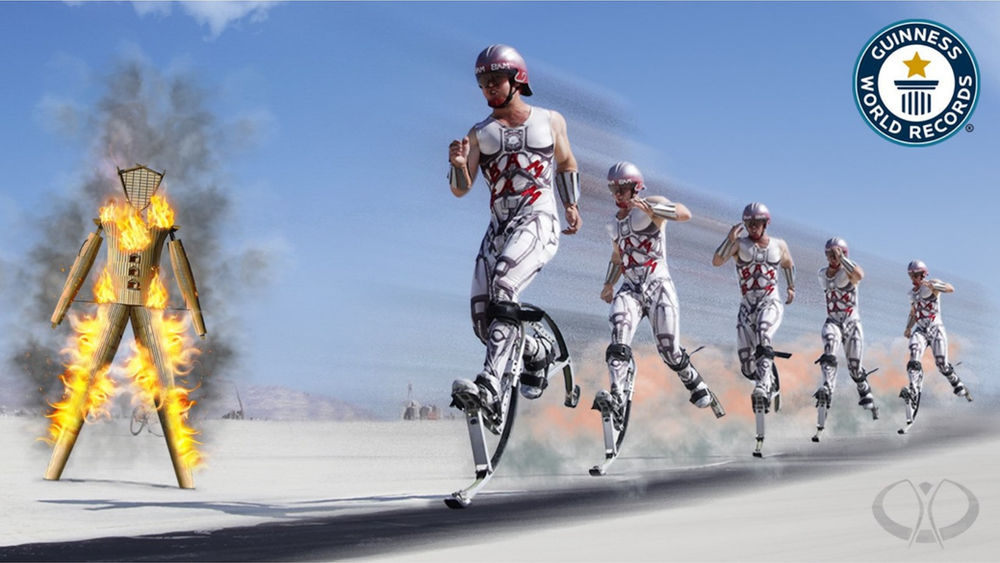 The Fastest Man On Stilts