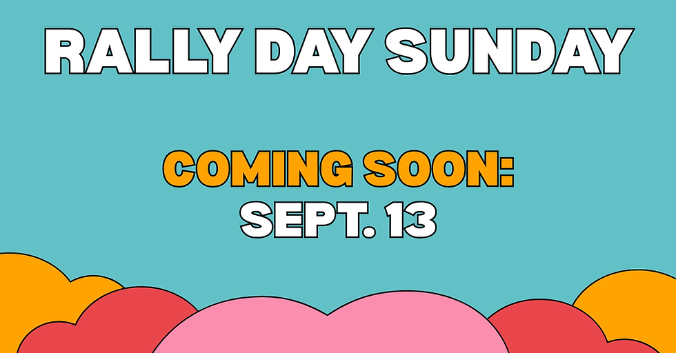 Rally Day is coming on September 13