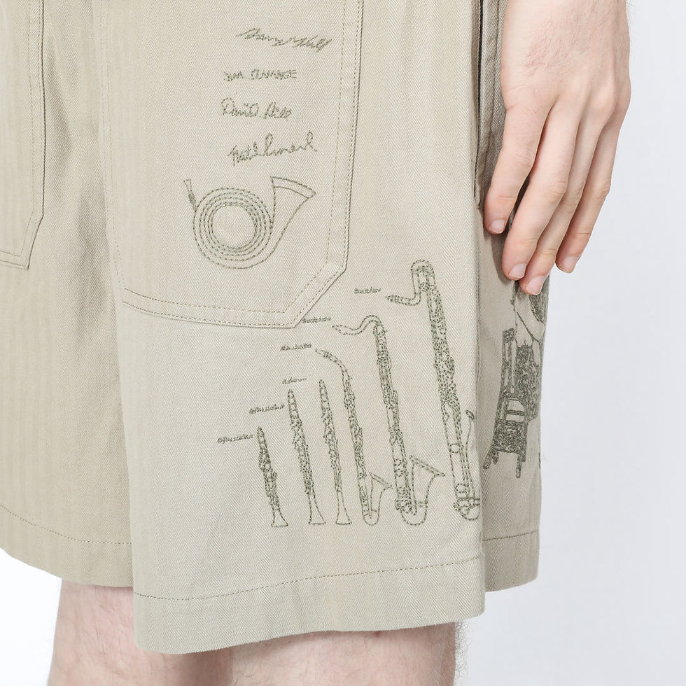 Thumbnail: 【26SS】 Samuel Zelig ORCHESTRA SHORTS - WARM GREY