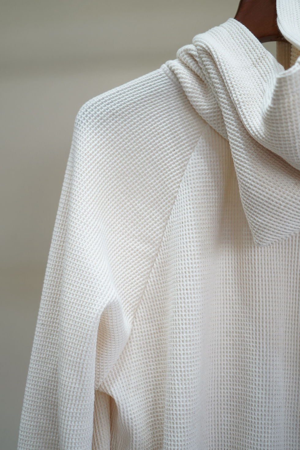 縮圖：【内金50%分 予約商品 26AW】 from Argleton Waffle hoody - Ivory