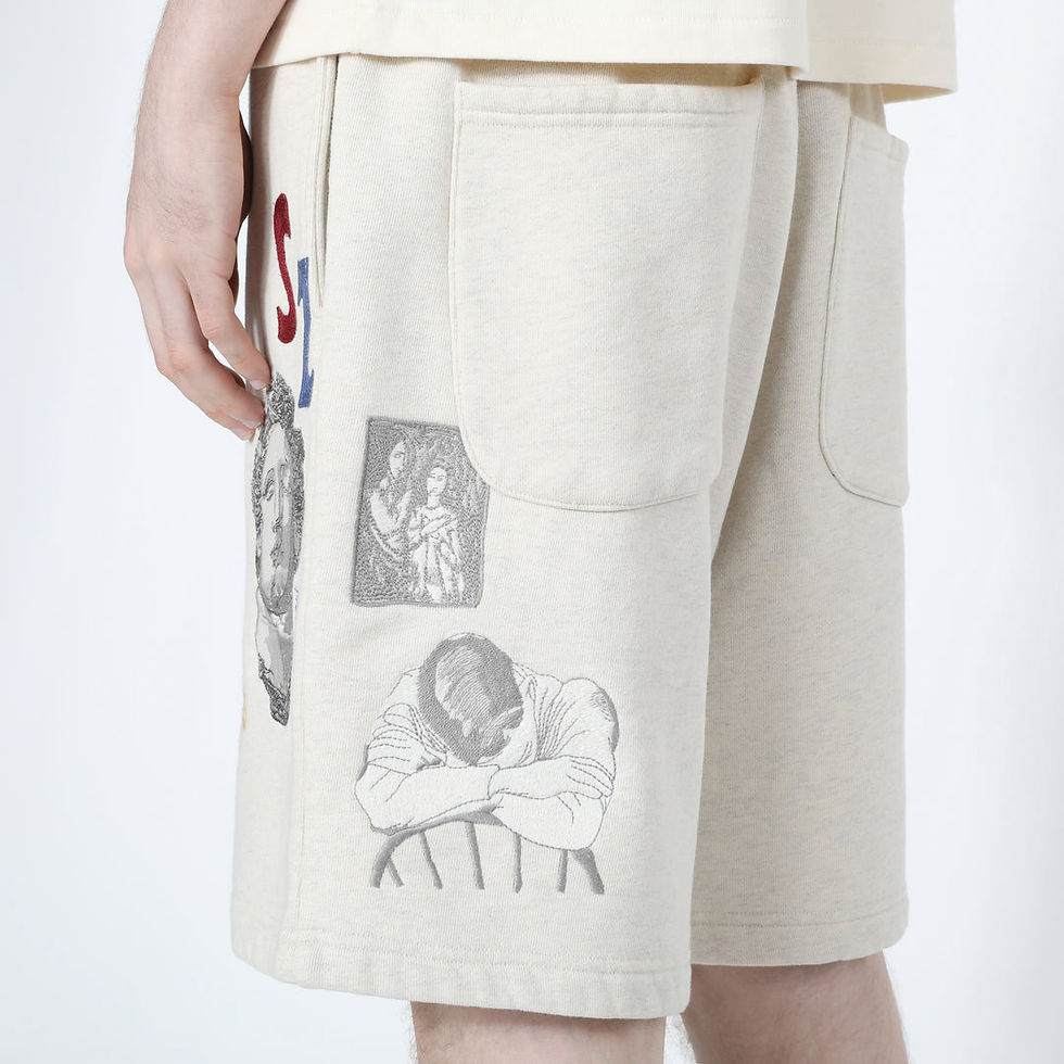 Thumbnail: 【26SS】 Samuel Zelig NORTHFIELD SWEATSHORT - OATMEAL GREY