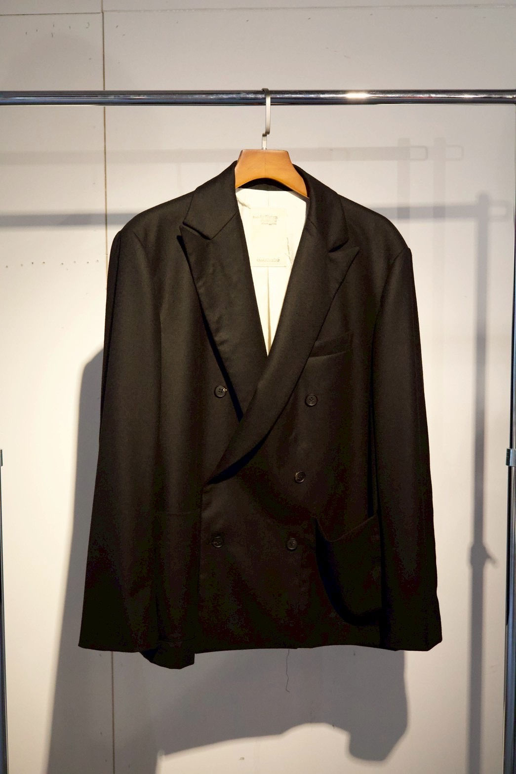 【25AW】 from Argleton Double-breasted jacket - BLACK