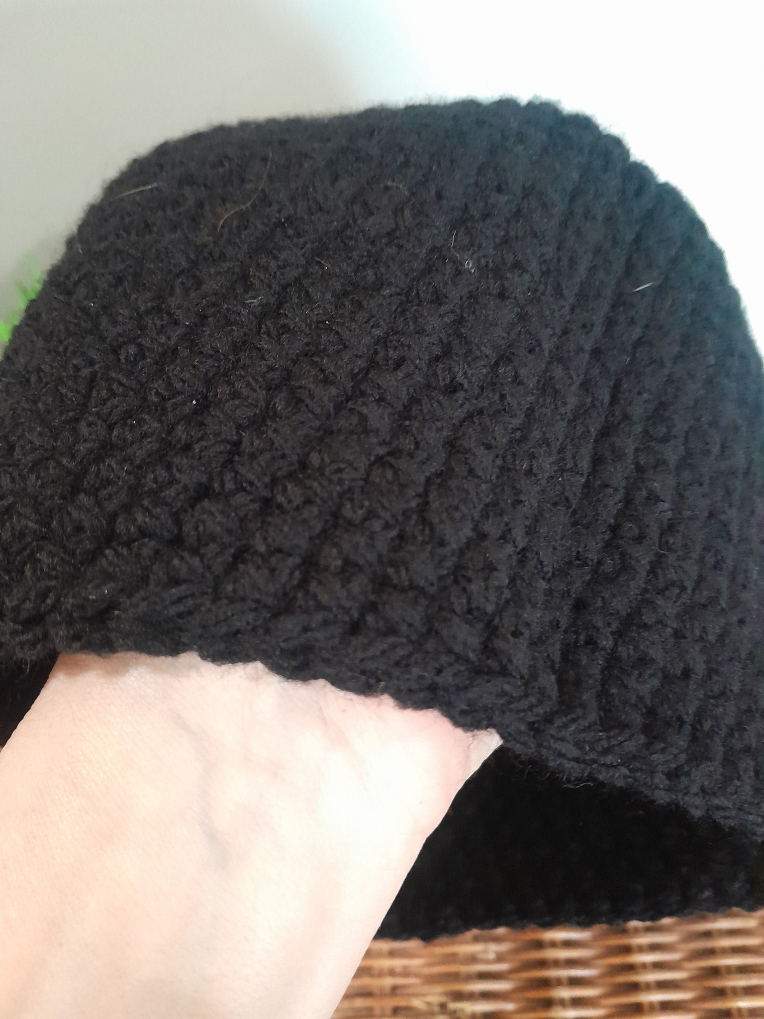 Woolen Black Hat for Summer
