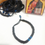 Thumbnail: Ajustable Prayer Rope Bracelet Black with Blue Beads
