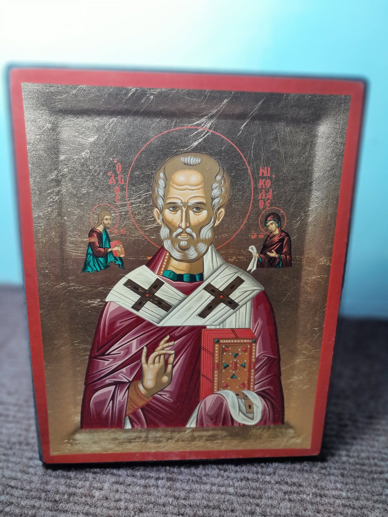 Silkscreen Icon of St. Nicholas the Wonderworker