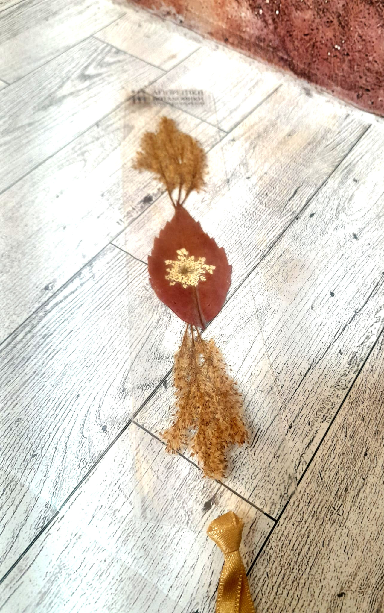 Dried Flower Bookmark from Mt. Athos