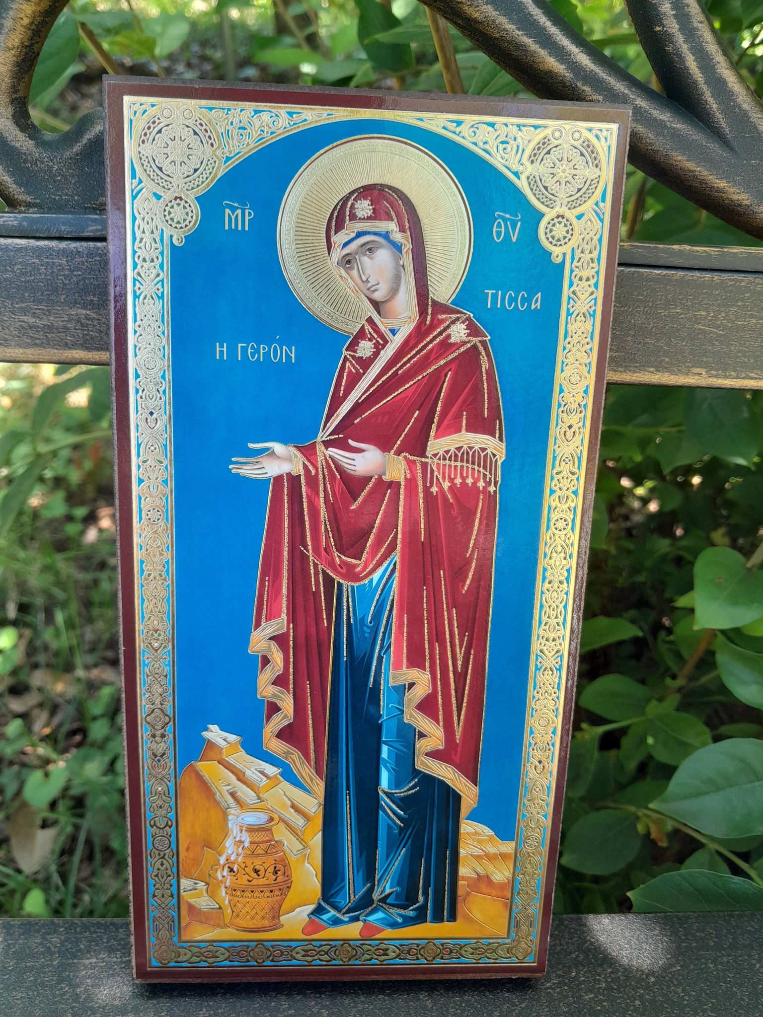 Byzantine Icon of Gerontissa (Abbess)