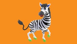 Zelda the Zebra Business Card Option