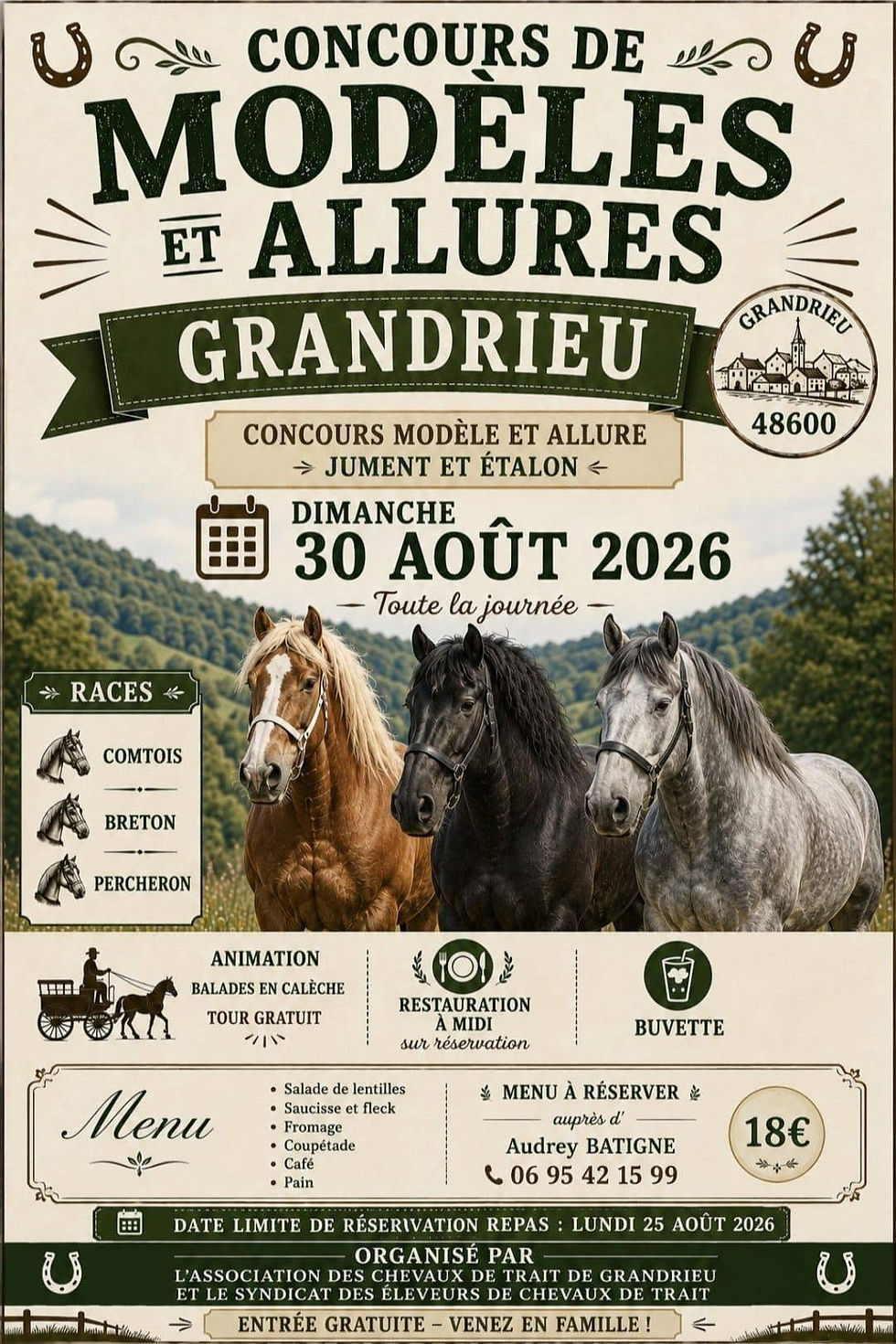 Concours modèles et allures