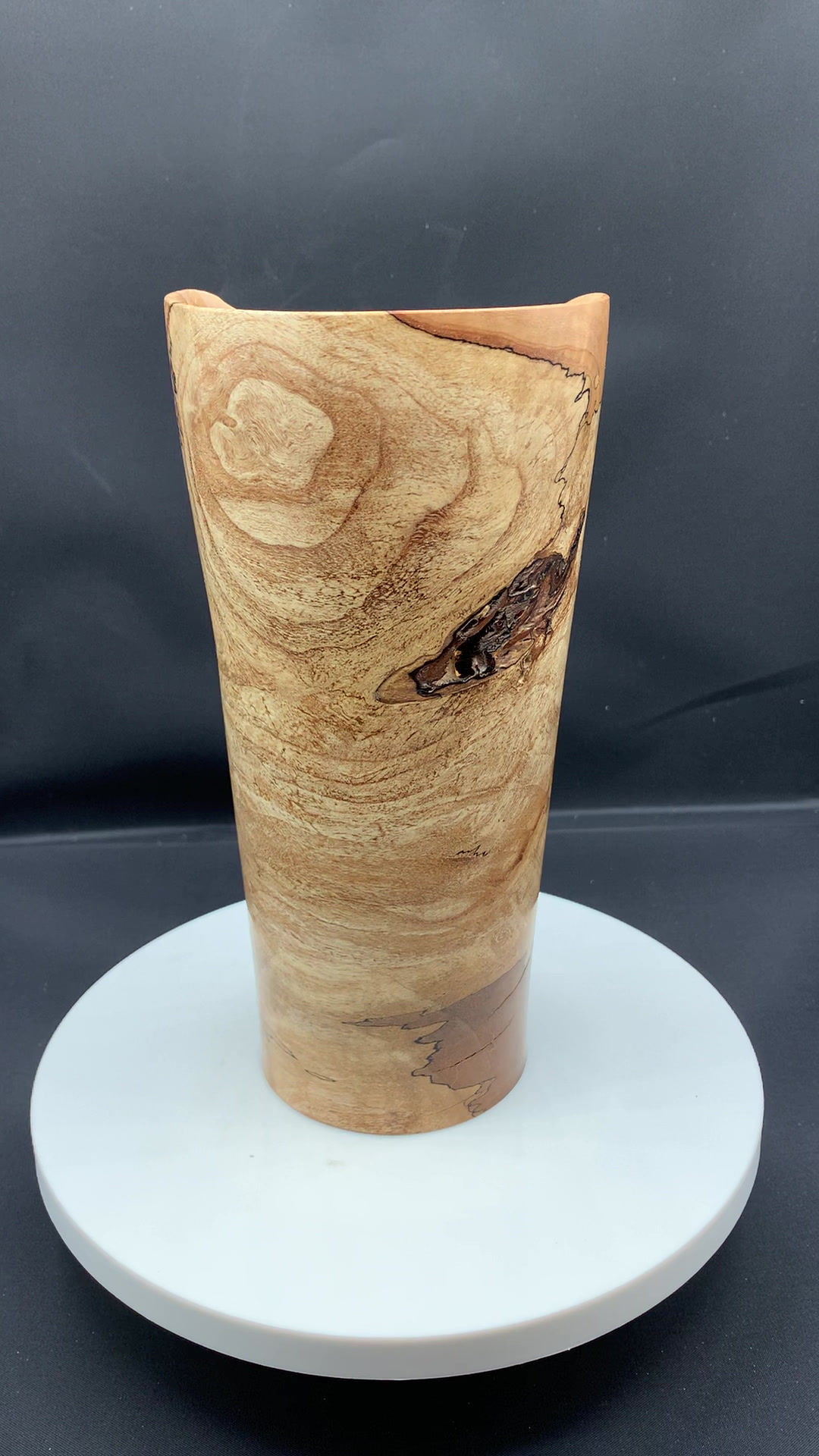 Spalted Maple Live Edge Vase