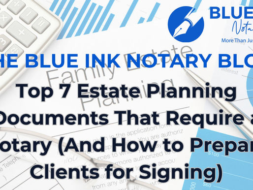 Estate planning documents with a calculator spread out on a desk.