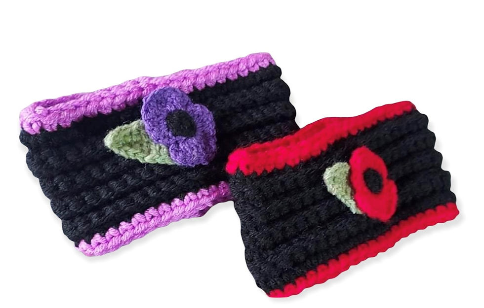 POPPY REMEMBRANCE SNOODS - Charity Donation Applies