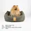 Thumbnail: Classic Dog Nest Bed with Leather Details 