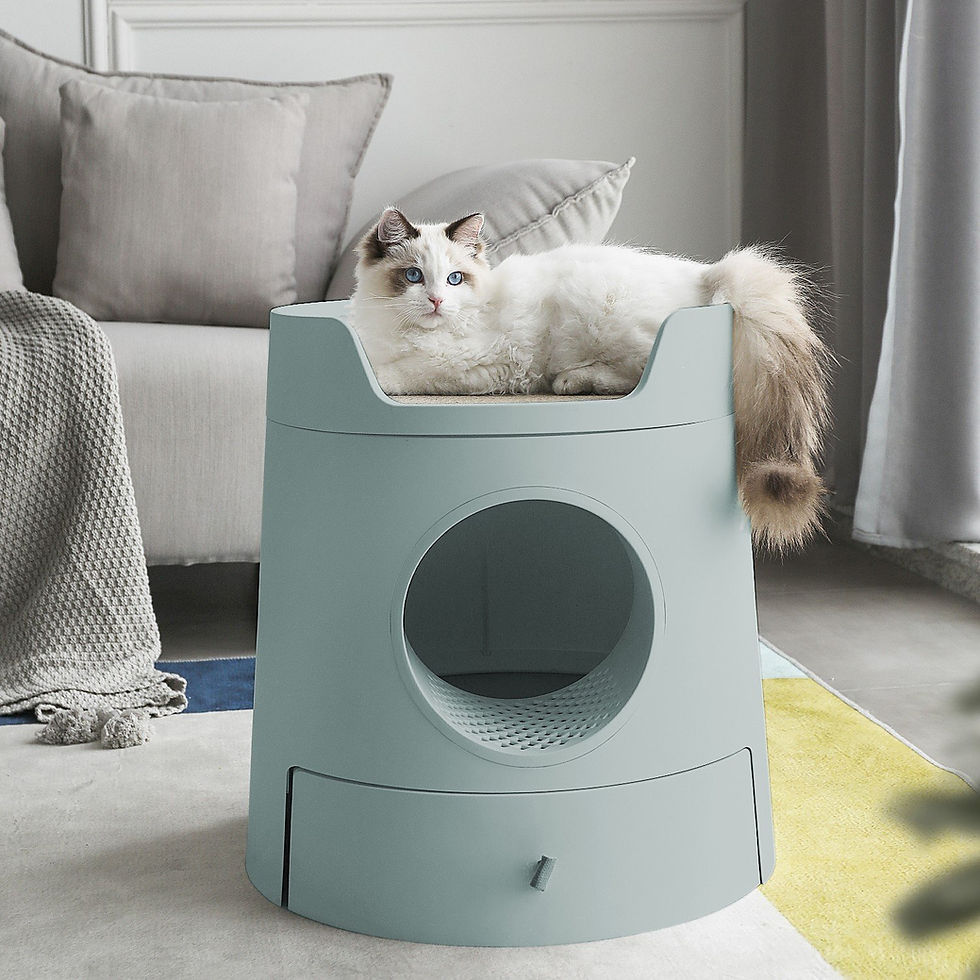 Cat Castle Semi Closed Litter Box