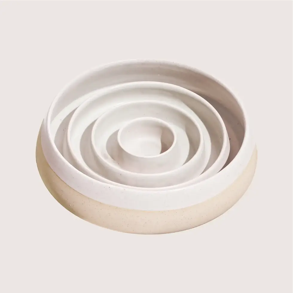 Thumbnail: Ceramic Slow Feeder Bowl - Large 