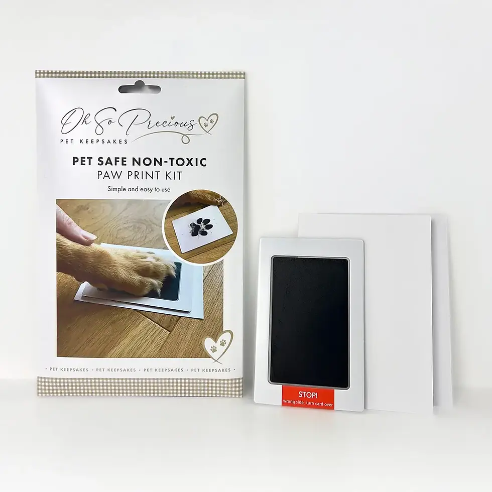 Pet Paw Print Kit - Non-toxic Pet Safe with Ink Pad