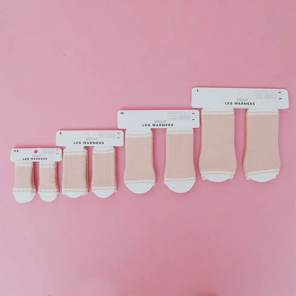 Thumbnail: Dog Leg Warmers - Pink 