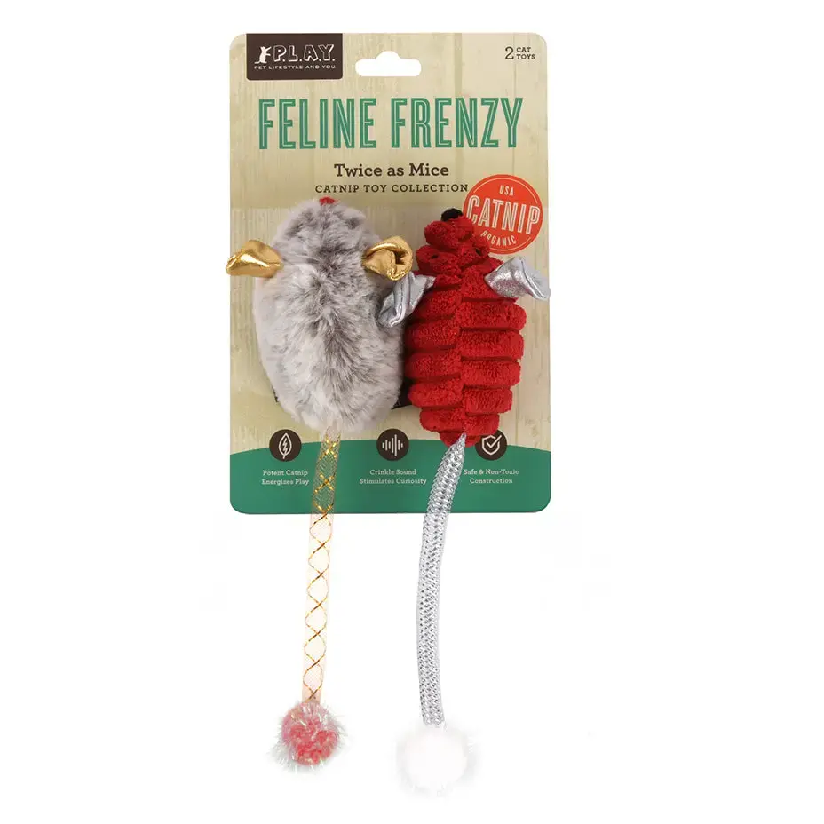 Feline Frenzy Twice As Mice Toy Set