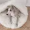 Thumbnail: NATURAL SHEEPSKIN PET CAVE - WHITE