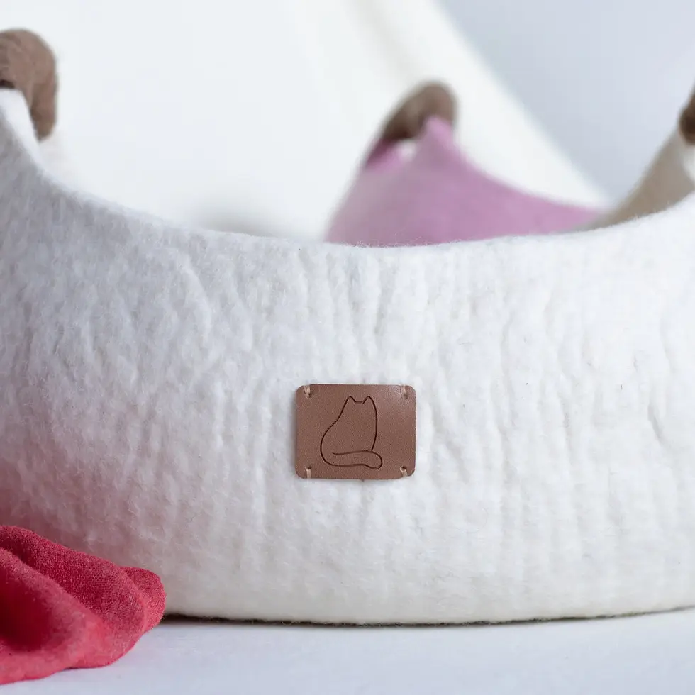 Thumbnail: Luxury Wool Cat Baskets by Fuzzy Cove