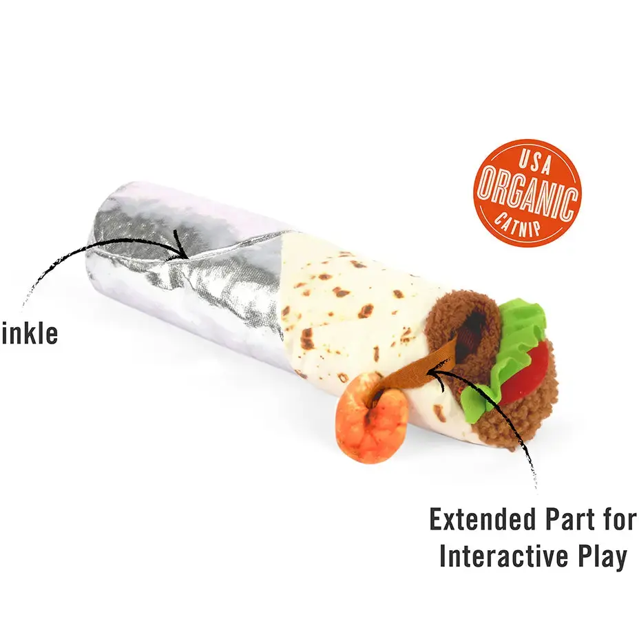 Thumbnail: Feline Frenzy Shrimp Purrito Kicker Toy