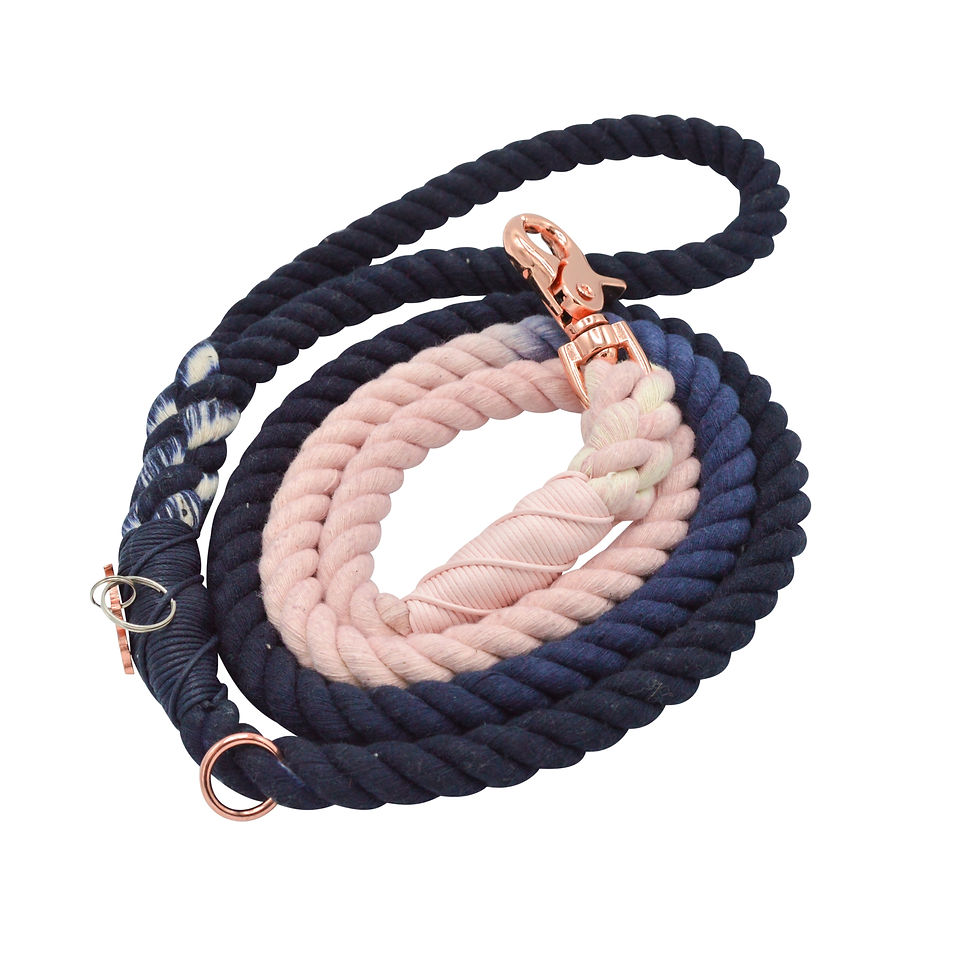 ROPE DOG LEADS - THE MOONLIGHT - By Sassy Dog