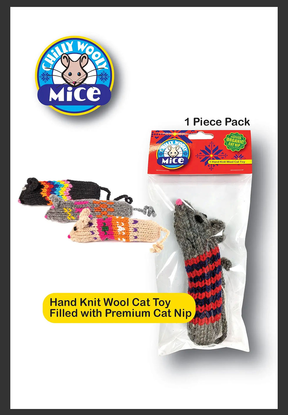 Thumbnail: Cat Nip Knitted Mice- Large