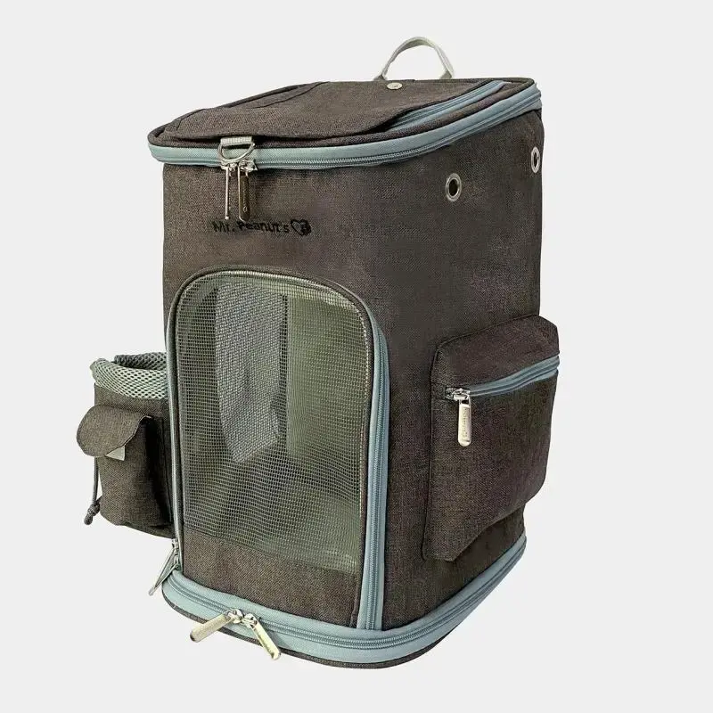 Thumbnail: Backpack Pet Carrier In Dark Grey