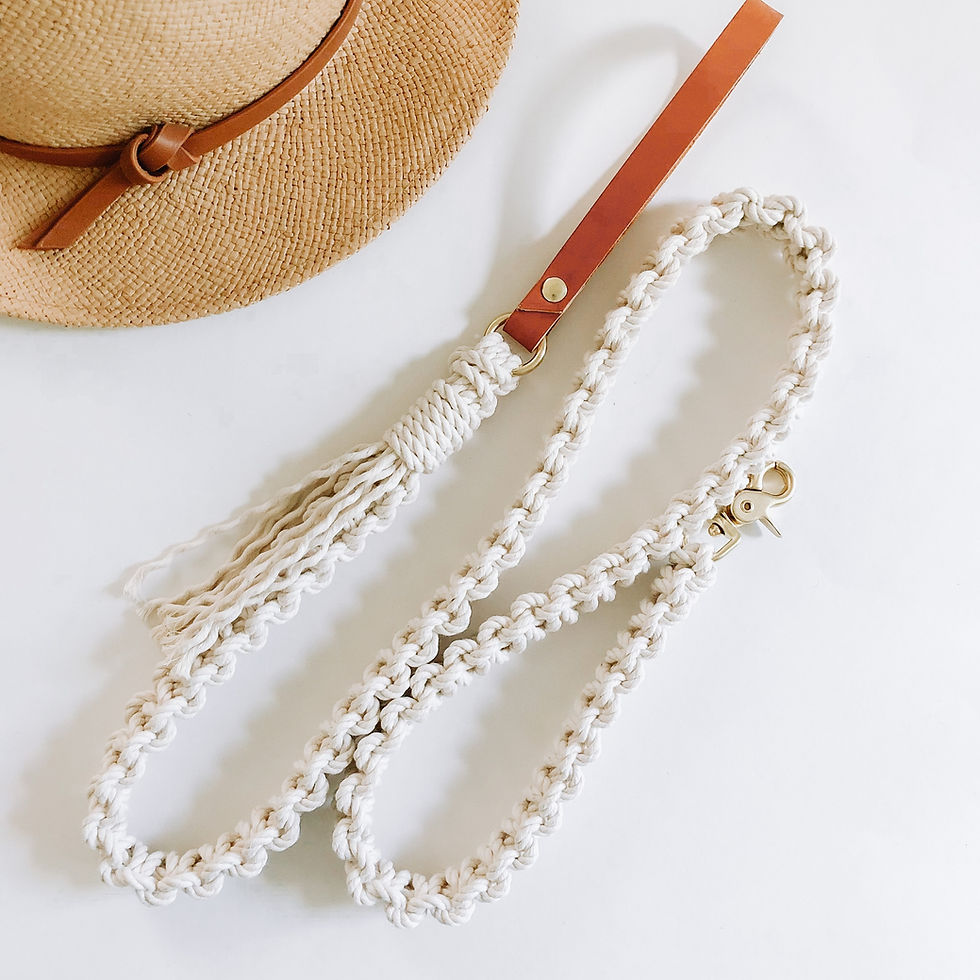 Thumbnail: MACRAME DOG LEAD - By Ember & Ivory
