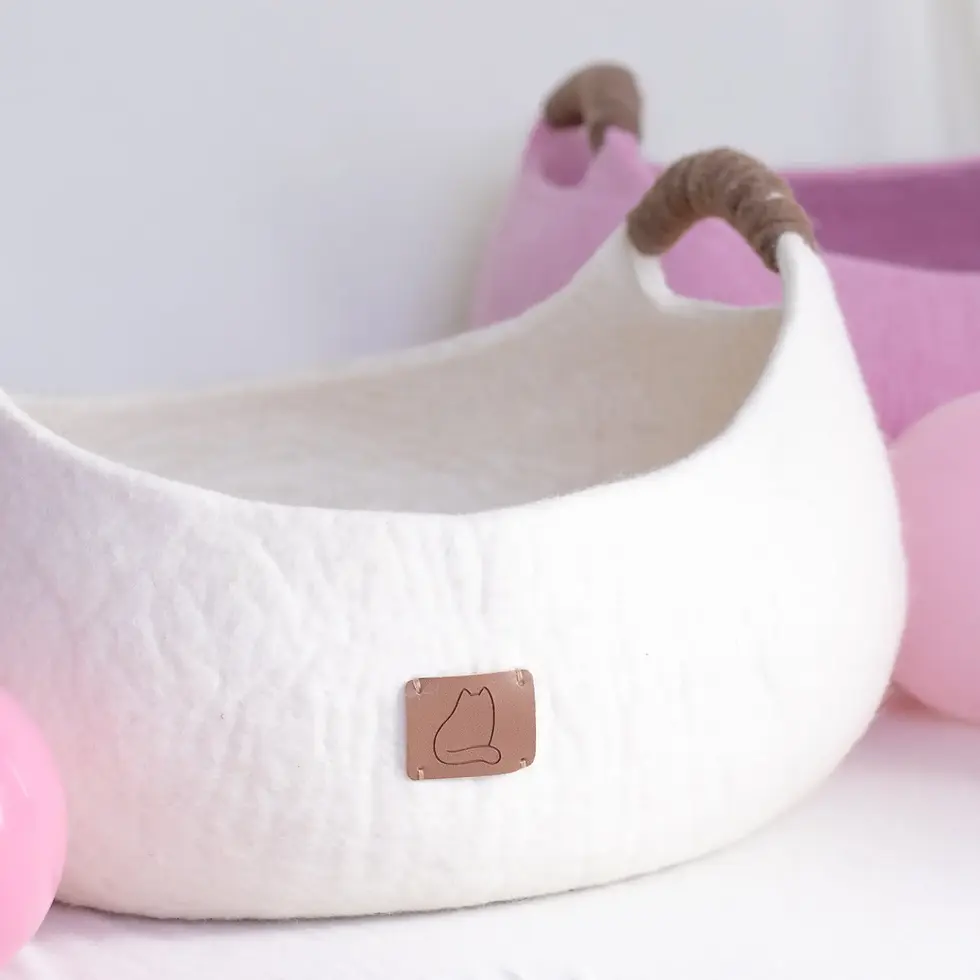 Thumbnail: Luxury Wool Cat Baskets by Fuzzy Cove