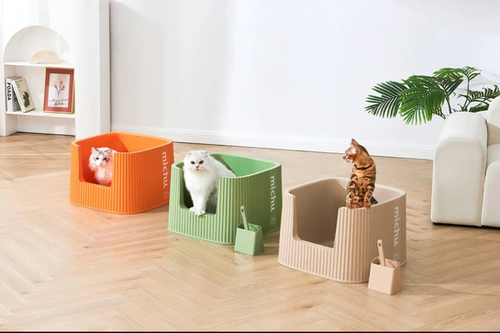 Michu White Cat Litter Tray Michu White Litter Box Michu XXL
