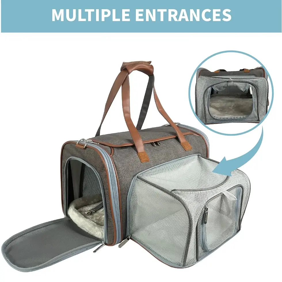 Thumbnail: Gold Series Big Apple XL Expandable Pet Carrier By My Peanut's
