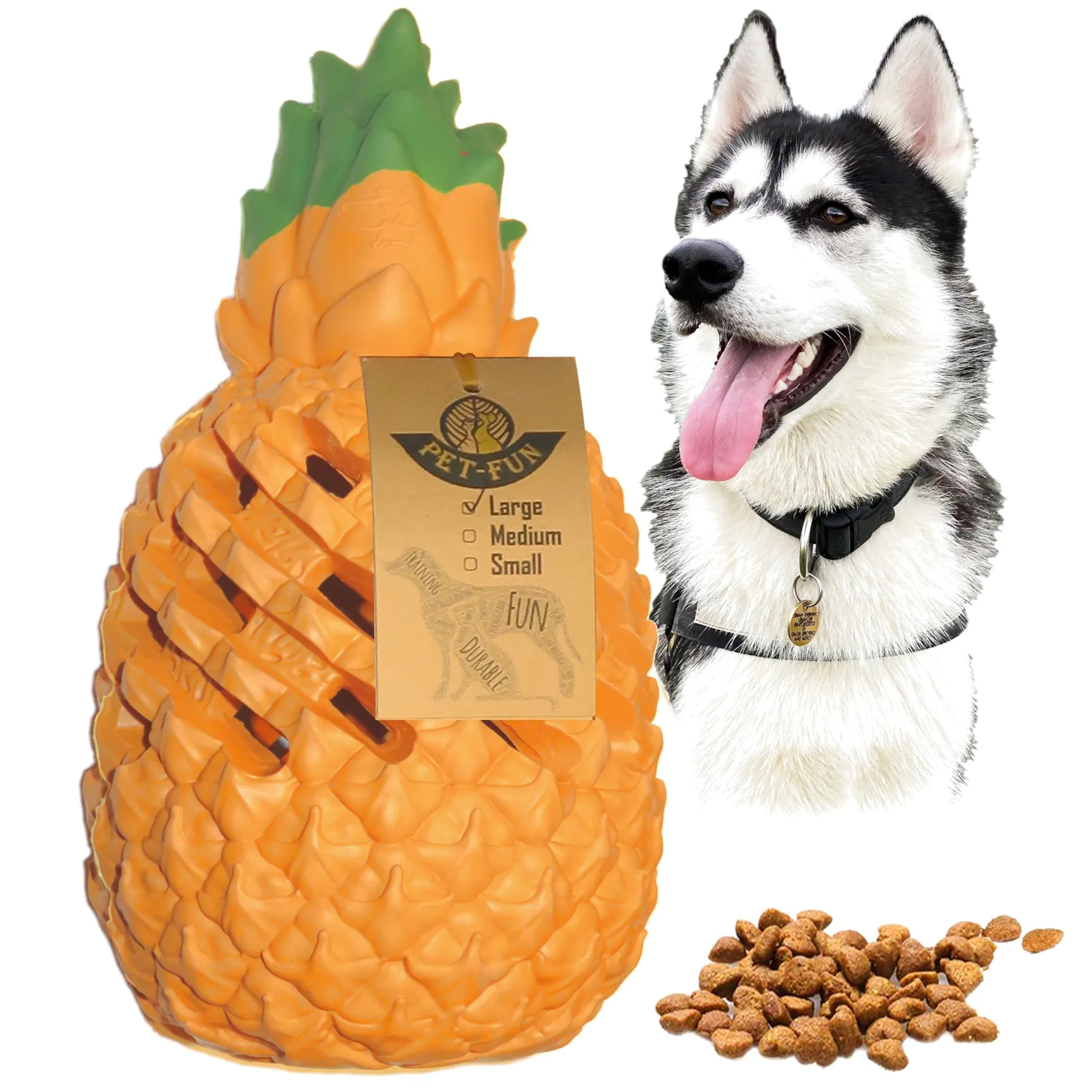 Pineapple Enrichment Toy For Chewers - Large