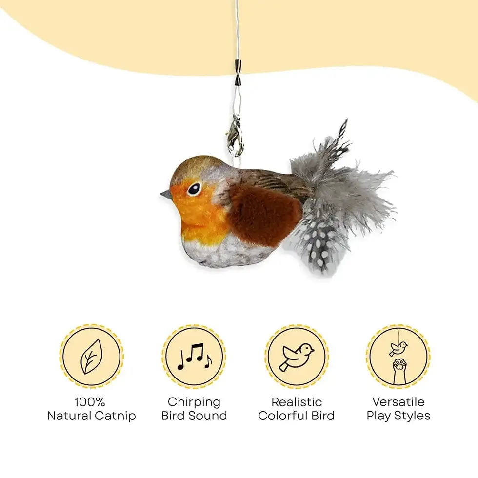 Thumbnail: Interactive Chirping Bird with Catnip