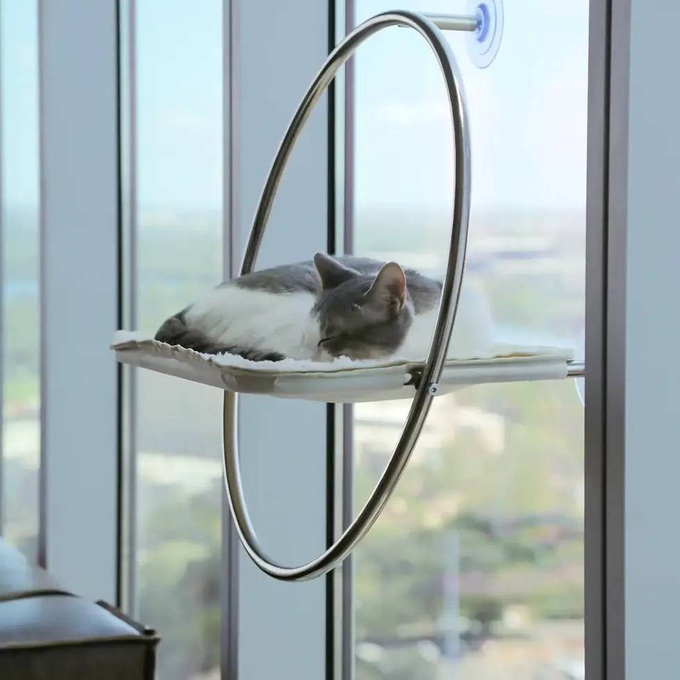 Orbit Cat Hammock - Window Perch by Catenary Home