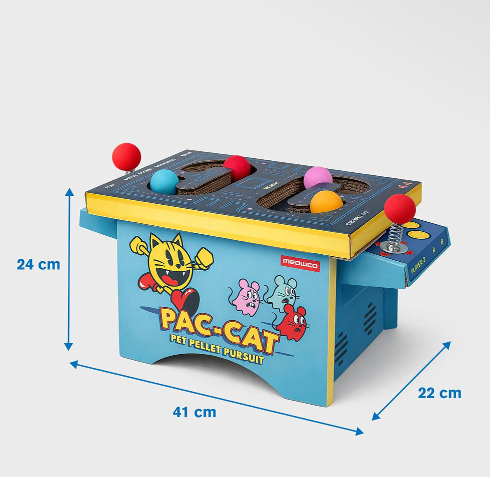Thumbnail: Retro Cat Arcade – Cardboard Cat Scratcher, Playhouse & Interactive Toy
