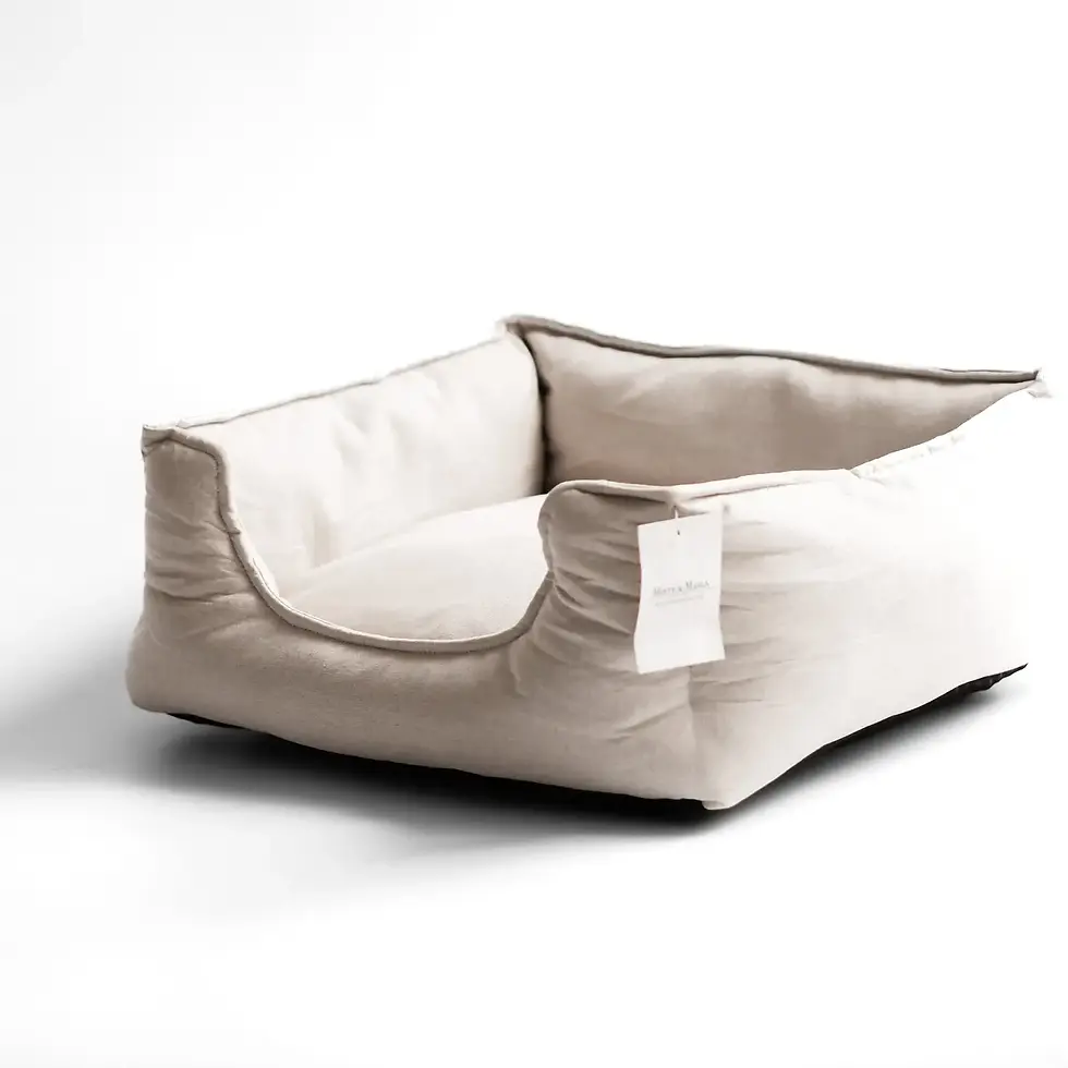 Thumbnail: Linen - Cat Basket by Minty & Marla 